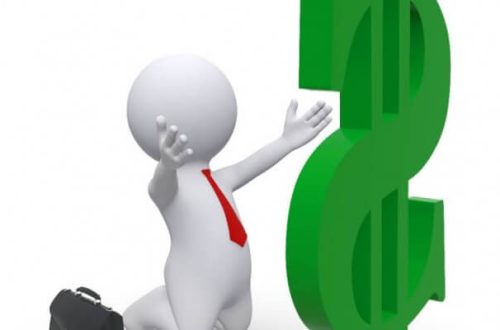 Rysunek dolar i człowiek