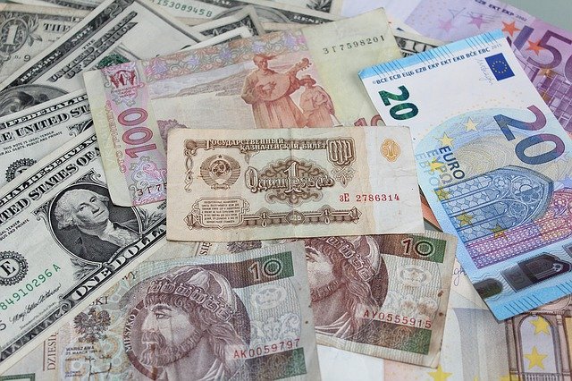 Rozłożone banknoty