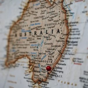 Mapa kartograficzna Australii